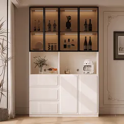 Tủ Chén Bát Bằng Gỗ Công Nghiệp Kết Hợp Cánh Kính Sang Trọng Cao Cấp Tủ Chén Bát Bằng Gỗ Công Nghiệp Kết Hợp Cánh Kính Sang Trọng Cao Cấp
