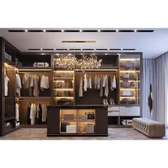 Tủ Đảo Phòng Thay Đồ Cánh Kính Gỗ MDF Phủ Melamine Có Đèn LED Hiện Đại Tủ Đảo Phòng Thay Đồ Cánh Kính Gỗ MDF Phủ Melamine Có Đèn LED Hiện Đại