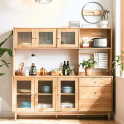 Tủ Đựng Chén Bát Bằng Gỗ Tự Nhiên Thiết Kế Tiện Dụng Tối Ưu Không Gian Tủ Đựng Chén Bát Bằng Gỗ Tự Nhiên Thiết Kế Tiện Dụng Tối Ưu Không Gian