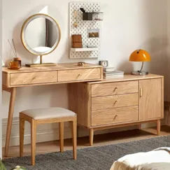Tủ Đựng Đồ Cá Nhân Kết Hợp Bàn Phấn Bằng Gỗ Sồi Chất Lượng Giá Rẻ Tủ Đựng Đồ Cá Nhân Kết Hợp Bàn Phấn Bằng Gỗ Sồi Chất Lượng Giá Rẻ