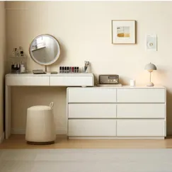 Tủ Đựng Đồ Nhiều Ngăn Kết Hợp Bàn Trang Điểm Góc Chữ L Hiện Đại Tủ Đựng Đồ Nhiều Ngăn Kết Hợp Bàn Trang Điểm Góc Chữ L Hiện Đại