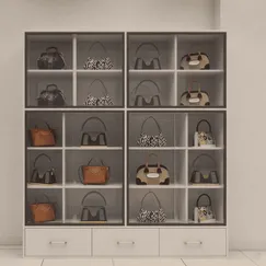 Tủ Đựng Túi Xách Trong Phòng Ngủ Gỗ MDF Cánh Kính Lùa Giá Tốt Tủ Đựng Túi Xách Trong Phòng Ngủ Gỗ MDF Cánh Kính Lùa Giá Tốt