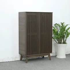 Tủ Giày Nhập Khẩu Gỗ Công Nghiệp MFC 2 Cánh Nan Mở Màu Óc Chó Đẹp Tủ Giày Nhập Khẩu Gỗ Công Nghiệp MFC 2 Cánh Nan Mở Màu Óc Chó Đẹp