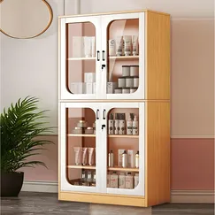 Tủ Gỗ Đựng Nước Hoa Mỹ Phẩm Cánh Kính Gỗ Công Nghiệp Hiện Đại