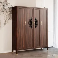 Tủ Gỗ MDF 4 Cánh Kiểu Chân Cao Màu Óc Chó Hiện Đại Giá Tốt Tủ Gỗ MDF 4 Cánh Kiểu Chân Cao Màu Óc Chó Hiện Đại Giá Tốt