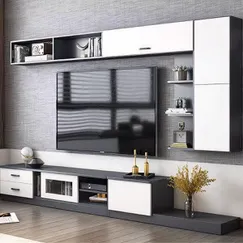 Tủ Gỗ Tivi Phòng Khách Kết Hợp Tủ Treo Bắc Âu Sang Trọng Tủ Gỗ Tivi Phòng Khách Kết Hợp Tủ Treo Bắc Âu Sang Trọng