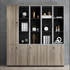 Tủ Lưu Trữ Hồ Sơ Văn Phòng Gỗ Công Nghiệp Kết Hợp Cánh Kính Hiện Đại Tủ Lưu Trữ Hồ Sơ Văn Phòng Gỗ Công Nghiệp Kết Hợp Cánh Kính Hiện Đại