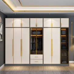 Tủ Quần Áo Gỗ Hiện Đại Gỗ MDF Kết Hợp Cửa Kính Cường Lực Sang Trọng Tủ Quần Áo Gỗ Hiện Đại Gỗ MDF Kết Hợp Cửa Kính Cường Lực Sang Trọng