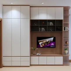 Tủ Quần Áo Kết Hợp Kệ Tivi Gỗ Công Nghiệp Thiết Kế Sang Trọng Tủ Quần Áo Kết Hợp Kệ Tivi Gỗ Công Nghiệp Thiết Kế Sang Trọng