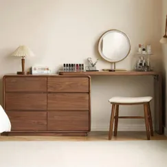 Tủ Quần Áo Mini Gỗ Sồi Tự Nhiên Kết Hợp Bàn Trang Điểm Đa Năng Hiện Đại Tủ Quần Áo Mini Gỗ Sồi Tự Nhiên Kết Hợp Bàn Trang Điểm Đa Năng Hiện Đại
