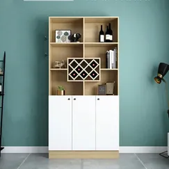 Tủ Rượu Gỗ MDF Phủ Melamine Trang Trí Phòng Khách Đẹp Giá Rẻ