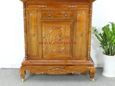 10 +mẫu tủ thờ gỗ đẹp, trang trọng cho không gian thờ cúng gia đình