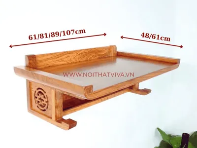 Kích thước bàn thờ treo tường chung cư chuẩn phong thủy là bao nhiêu?