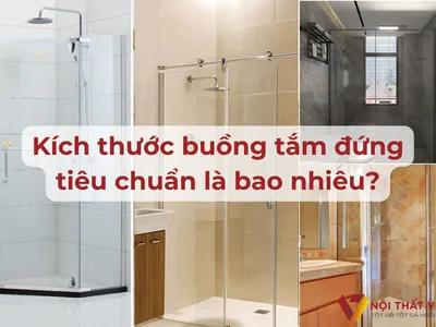 Kích thước buồng tắm đứng tiêu chuẩn là bao nhiêu? Hướng dẫn cách chọn đúng 