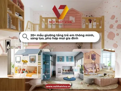 20+ mẫu giường tầng trẻ em thông minh, sáng tạo, phù hợp mọi gia đình