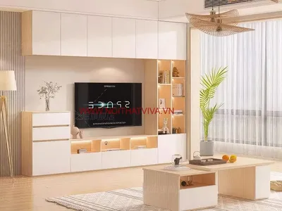 5 Cách sắp xếp và trang trí kệ tivi phòng khách gọn gàng, thẩm mỹ