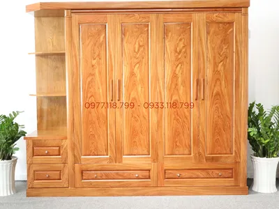 5 mẫu thiết kế tủ áo gỗ Hương Đá đẹp xuất sắc ai cũng muốn sở hữu 