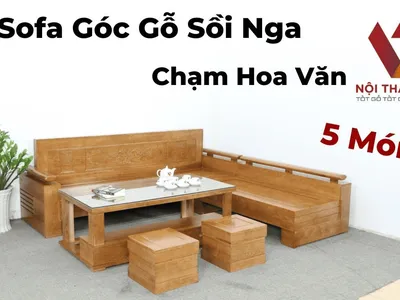 5++ Bộ sofa gỗ sồi 5 món đẹp, sang trọng và được ưa chuộng nhất  5++ Bộ sofa gỗ sồi 5 món đẹp, sang trọng và được ưa chuộng nhất