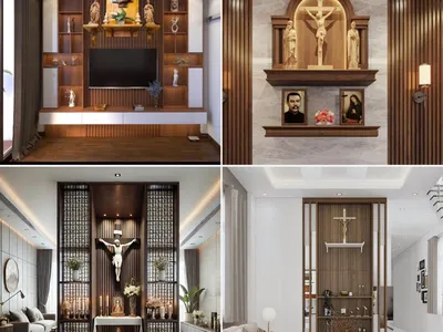 7 nguyên tắc và 4 cách thiết kế bàn thờ Chúa trong phòng khách 7 nguyên tắc và 4 cách thiết kế bàn thờ Chúa trong phòng khách