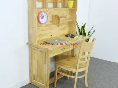 Bàn học gỗ tự nhiên – 3 mẫu cần thiết và mẹo chọn chuẩn theo độ tuổi Bàn học gỗ tự nhiên – 3 mẫu cần thiết và mẹo chọn chuẩn theo độ tuổi