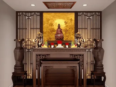 Bàn thờ Phật và gia tiên bày trí sao cho đúng chuẩn phong thủy nhất?  Bàn thờ Phật và gia tiên bày trí sao cho đúng chuẩn phong thủy nhất?