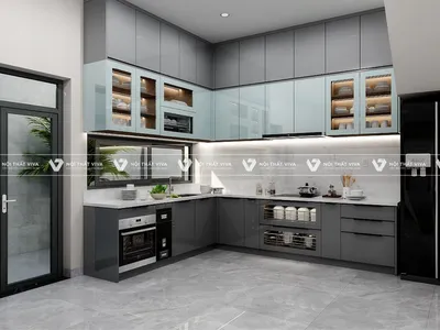 Báo giá tủ bếp MDF phủ Acrylic giá xưởng, kích thước chuẩn trọn gói