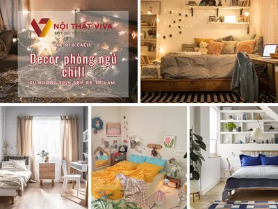 Bật mí 8 cách decor phòng ngủ chill xu hướng 2025, đẹp, rẻ, dễ làm   Bật mí 8 cách decor phòng ngủ chill xu hướng 2025, đẹp, rẻ, dễ làm