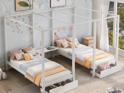 [BST] Thiết kế phòng ngủ 2 giường đầy sáng tạo, đẹp đỉnh cao mới nhất 