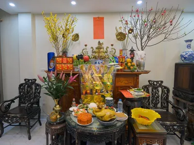 Cách trang trí tủ thờ ngày Tết đúng phong tục, hút tài lộc