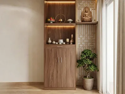  Chọn bàn thờ gỗ công nghiệp sao cho đẹp? Xem ngay các mẫu được ưa chuộng