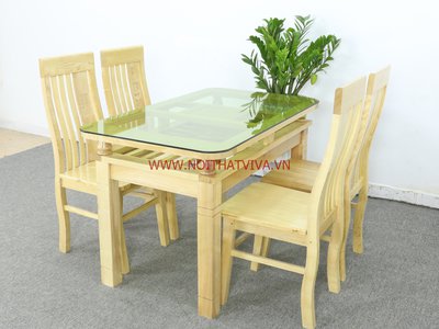 Đánh giá bàn ăn đẹp 4 ghế gỗ sồi có ưu điểm gì? Nên mua ở đâu?