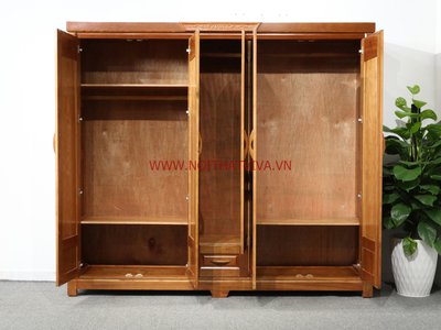 Điểm danh top tủ quần áo 3 buồng gỗ Xoan Đào tiện nghi, chất lượng