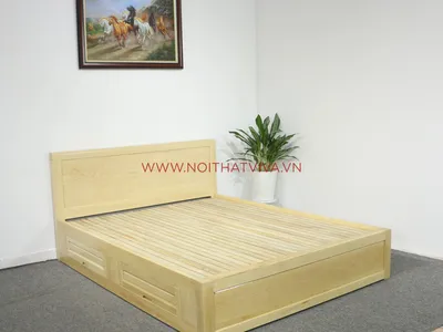 Êm ái, chuẩn đẹp với những mẫu giường ngủ gỗ sồi 2mx2m2 