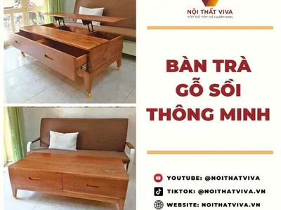 Giao Lắp Bàn Trà Sofa Gỗ Sồi - Mặt Bàn Nâng Hạ Thông Minh Giao Lắp Bàn Trà Sofa Gỗ Sồi - Mặt Bàn Nâng Hạ Thông Minh