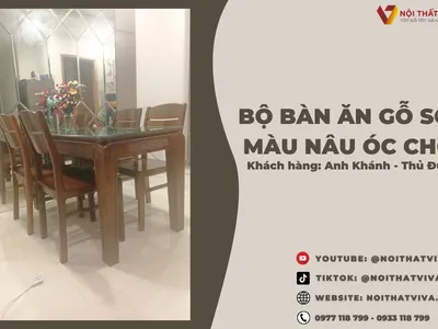 Giao Lắp Bộ Bàn Ăn 4 Ghế Gỗ Sồi Màu Nâu Óc Chó anh Khánh - Thủ Đức Giao Lắp Bộ Bàn Ăn 4 Ghế Gỗ Sồi Màu Nâu Óc Chó anh Khánh - Thủ Đức
