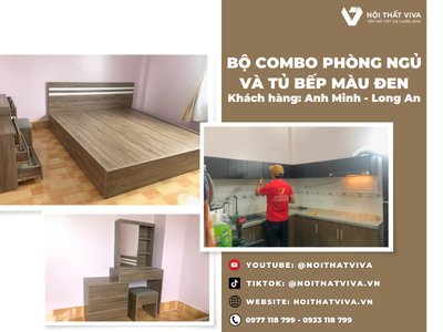 Giao Lắp Combo Nội Thất Phòng Ngủ Giá Rẻ chị Minh - Long An
