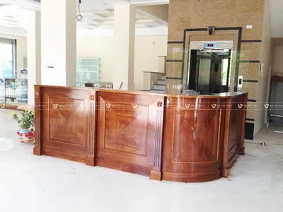 Gợi ý 10+ mẫu quầy lễ tân gỗ tự nhiên ấn tượng cho không gian đón khách Gợi ý 10+ mẫu quầy lễ tân gỗ tự nhiên ấn tượng cho không gian đón khách