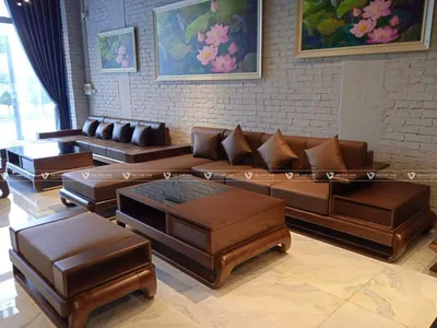 Khám phá những mẫu ghế sofa gỗ óc chó đẹp, khiến phòng khách thêm đẳng cấp   