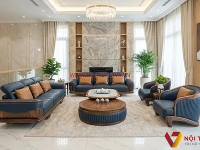 Kinh nghiệm chọn sofa óc chó cho phòng khách rộng sang trọng   