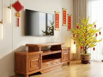  Kinh nghiệm khi mua kệ tivi gỗ dịp Tết, chọn đúng để đẹp nhà, đón lộc xuân