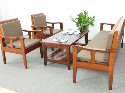 Loạt ưu điểm hấp dẫn của bàn ghế gỗ sô pha và những mẫu đang HOT nhất