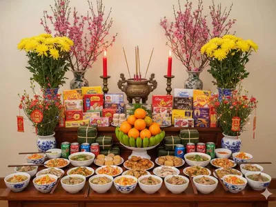 Mâm cúng giao thừa trong nhà khác gì ngoài trời? Cách cúng đúng truyền thống