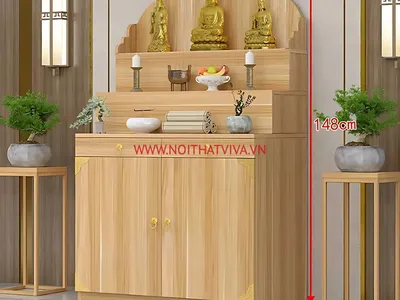 Nên chọn kích thước bàn thờ 3 tầng như thế nào để thu hút tài lộc?