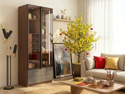 Những vị trí không nên đặt tủ kệ phòng khách ngày Tết gia chủ nên biết