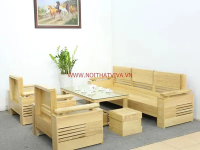 Phòng khách nên chọn ghế sofa gỗ sồi kiểu nào? Gợi ý 45+ mẫu đẹp