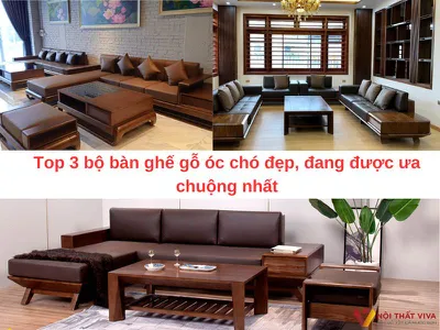 Top 3 bộ bàn ghế gỗ óc chó đẹp, đang được ưa chuộng nhất