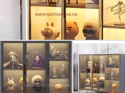 Top 4 tủ trưng bày mô hình ấn tượng & Cách tạo điểm nhấn cho phòng