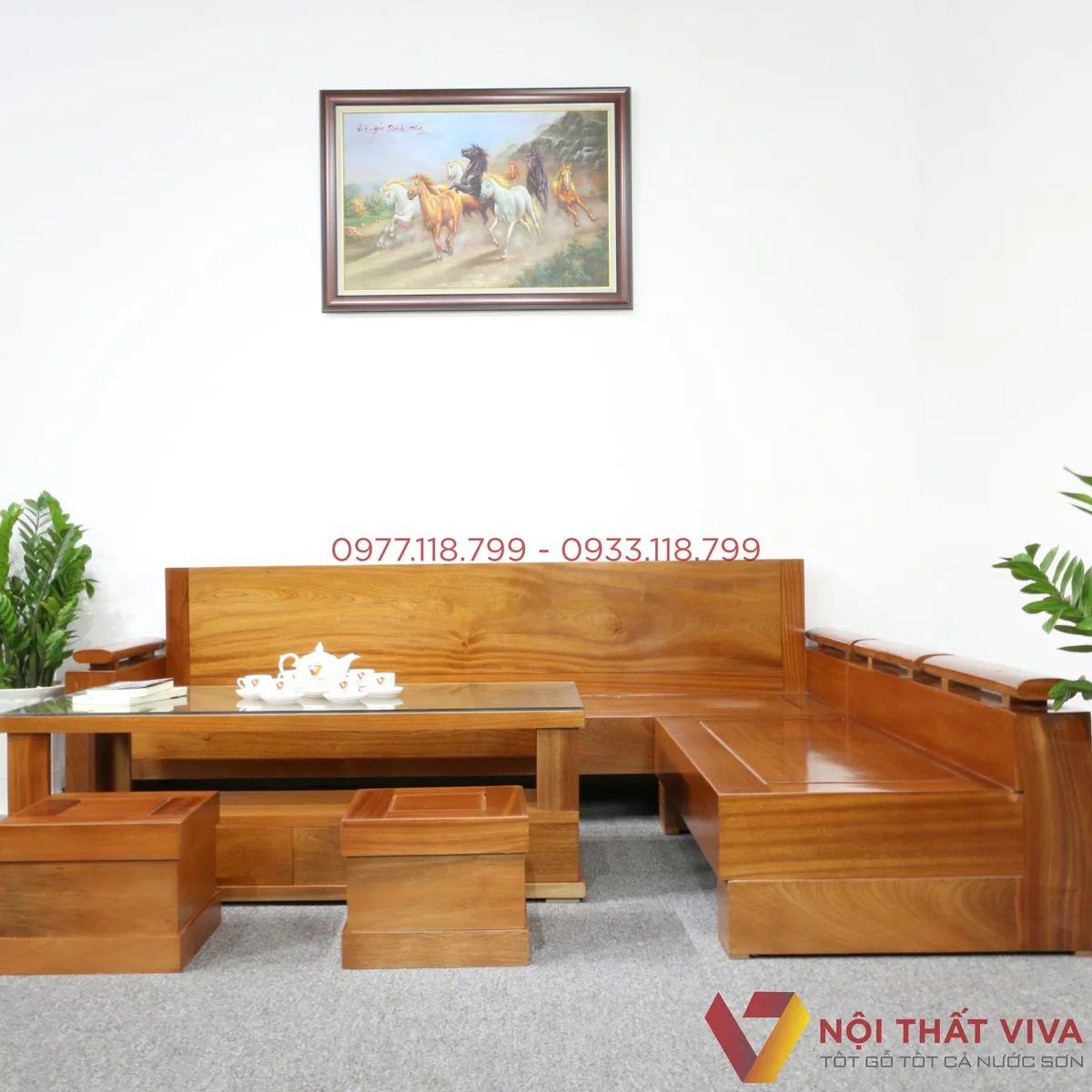 bộ bàn ghế sofa gỗ Xoan Đào