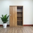Tủ Quần Áo Cánh Lùa Gỗ MDF Melamine Vân Sọc Vàng