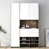 Tủ Giày Hiện Đại Kết Hợp Tủ Quần Áo Gỗ Công Nghiệp Đa Năng
